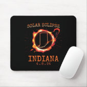 Eclipse 2024 Indiana State Totality USA Path Souve Muismat (Met muis)