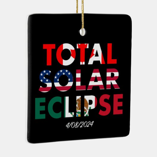 Eclipse 2024 keramisch ornament (Rechts)