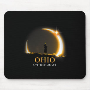 Eclipse 2024 Ohio Totale Zonsverduistering 1 Muismat