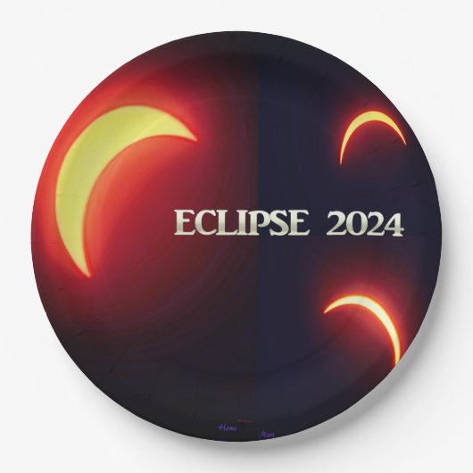 Eclipse 2024 papieren bordje (Voorkant)