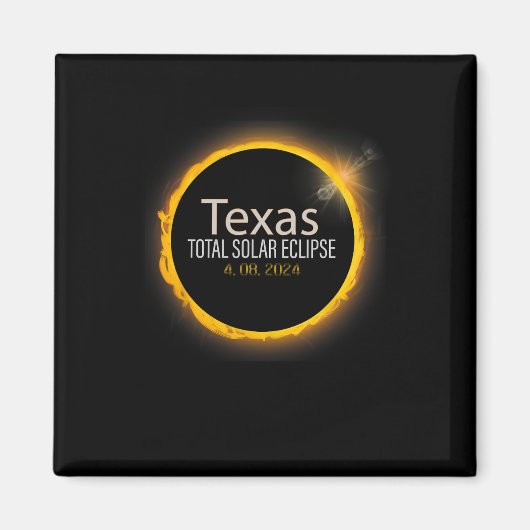 Eclipse 2024 Shirt Total Solar Eclipse State Magneet (Voorkant)