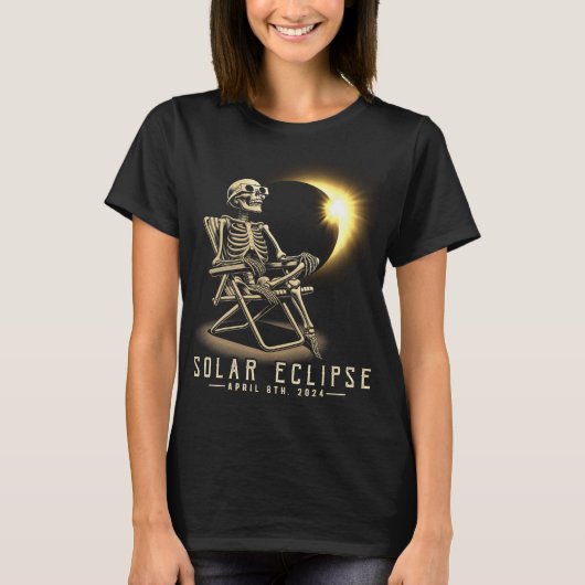 Eclipse 2024 Shirt Totale Eclipse 8 april 2024 Sk (Voorkant)
