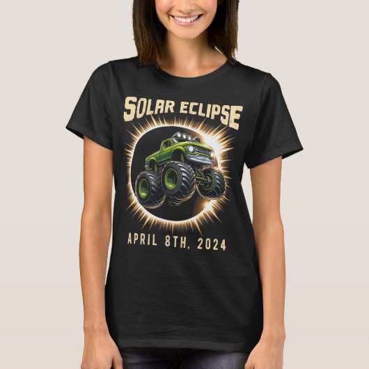 Eclipse 2024 Shirt Totale Eclipse 8 april 2024 Tr (Voorkant)
