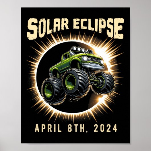 Eclipse 2024 Shirt Totale Eclipse 8 april 2024 Tr Poster (Voorkant)