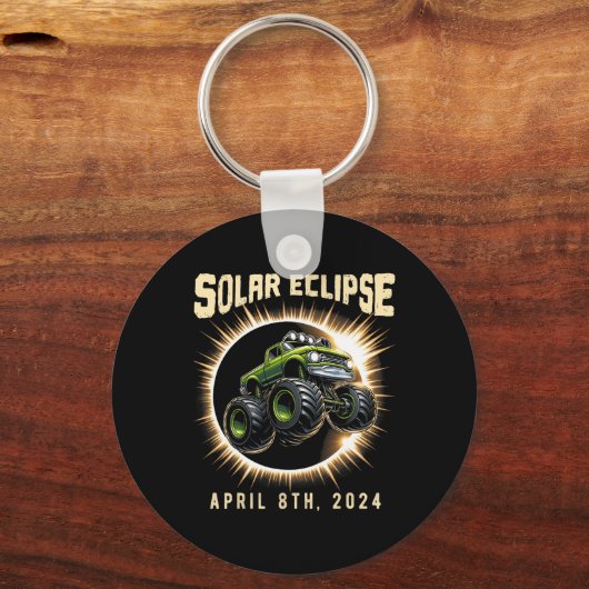 Eclipse 2024 Shirt Totale Eclipse 8 april 2024 Tr Sleutelhanger (Voorkant)