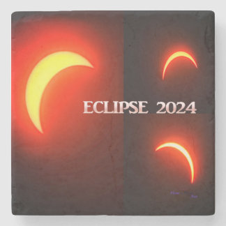 Eclipse 2024 stenen onderzetter