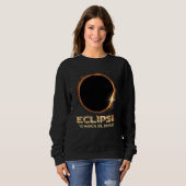 Eclipse 2025 Cool Astronomie liefhebbers Zonsverdu Trui (Voorkant volledig)