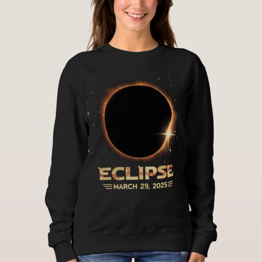 Eclipse 2025 Cool Astronomie liefhebbers Zonsverdu Trui (Voorkant)