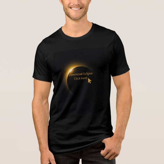 Eclipse 2026 Download Now Tri-Blend Shirt (Voorkant)