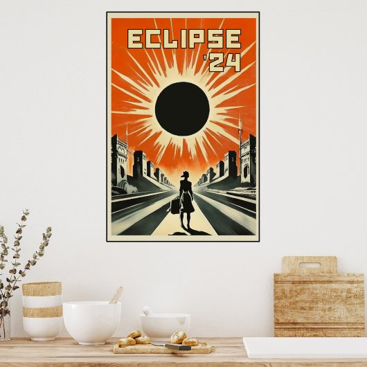 Eclipse '24 Propaganda Meisje Poster (Keuken)