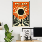 Eclipse '24 Propaganda Meisje Poster (Thuiskantoor)