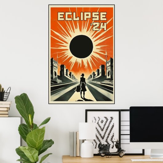 Eclipse '24 Propaganda Meisje Poster (Thuiskantoor)