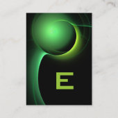 ECLIPSE 2 MONOGRAM Levendig zwart groen Visitekaartje (Achterkant)