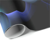 ECLIPSE Blauwgroen blauw, Turquoise, zwart Cadeaupapier (Rol Hoek)