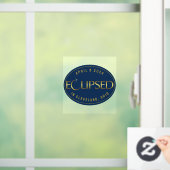 Eclipse blue and gold your town watch destination raamsticker (Huis)