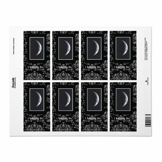Eclipse Bookplate Label (Full Sheet)