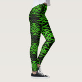 Eclipse-bureaubladachtergrond ( groen ) leggings (Rechts)