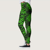 Eclipse-bureaubladachtergrond ( groen ) leggings (Links)