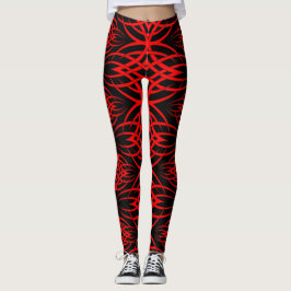 Eclipse-bureaubladachtergrond ( Rood ) Leggings