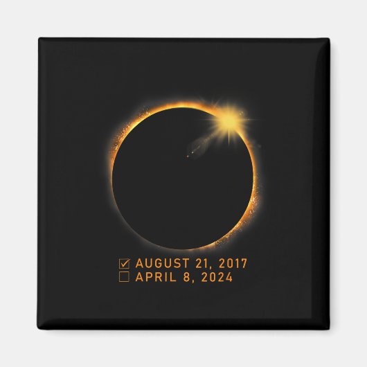 Eclipse checklist Totaal zonne-energie 8 april 202 Magneet (Voorkant)