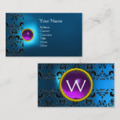 ECLIPSE DAMASK EDELSTEEN MONOGRAM VISITEKAARTJE (Voorkant / Achterkant)