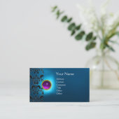 ECLIPSE DAMASK EDELSTEEN MONOGRAM VISITEKAARTJE (Staand voorkant)
