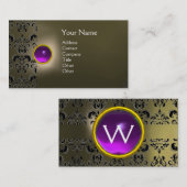 ECLIPSE DAMASK GEM MONOGRAM VISITEKAARTJE (Voorkant / Achterkant)
