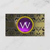 ECLIPSE DAMASK GEM MONOGRAM VISITEKAARTJE (Achterkant)