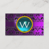 ECLIPSE DAMASK GEM MONOGRAM VISITEKAARTJE (Achterkant)