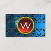 ECLIPSE DAMASK GEM MONOGRAM VISITEKAARTJE (Achterkant)