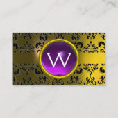 ECLIPSE DAMASK GEM MONOGRAM VISITEKAARTJE (Achterkant)