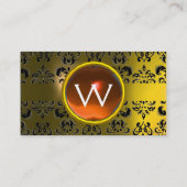 ECLIPSE DAMASK GEM MONOGRAM VISITEKAARTJE (Achterkant)