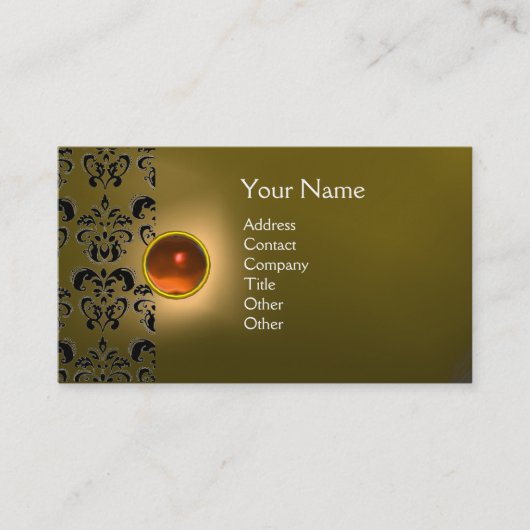 ECLIPSE DAMASK GEM MONOGRAM VISITEKAARTJE (Voorkant)