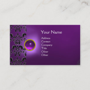 ECLIPSE DAMASK GEM MONOGRAM VISITEKAARTJE