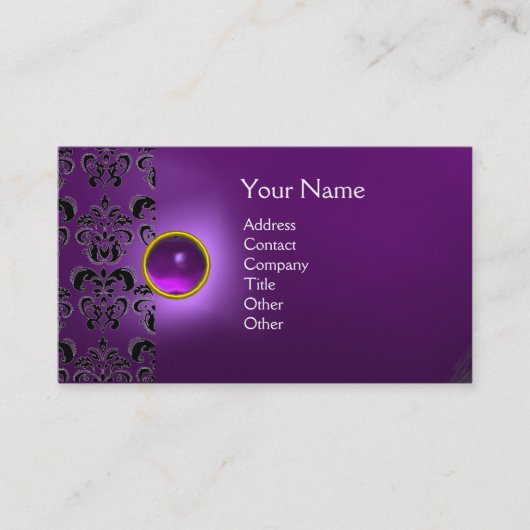 ECLIPSE DAMASK GEM MONOGRAM VISITEKAARTJE (Voorkant)