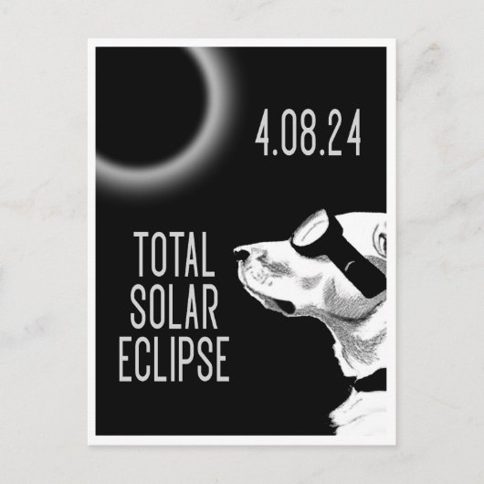 Eclipse Doggo Briefkaart (Voorkant)