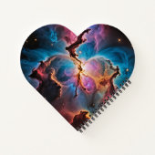 Eclipse en ruimte Cosmos kleuren Notitieboek (Achterkant)