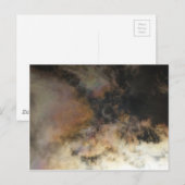 Eclipse en wolken, zonne-energie briefkaart (Voorkant / Achterkant)