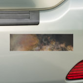 Eclipse en wolken, zonne-energie bumpersticker (Op auto)