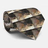 Eclipse en wolken, zonne-energie stropdas (Opgerold)