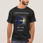 Eclipse Flare 04 08 24 Totaal zonne-energie, nieuw T-shirt (Voorkant)