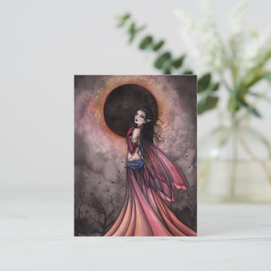 Eclipse Gothic Fairy Briefkaart (Staand voorkant)