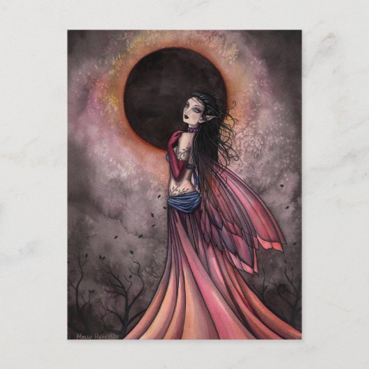 Eclipse Gotische Fee Ansichtskaart Briefkaart (Voorkant)