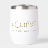 Eclipse gouden hemelse herdenkingssouvenir (Voorkant)