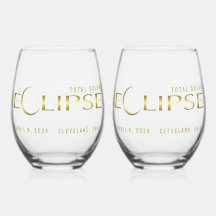 Eclipse gouden hemelse herdenkingssouvenir