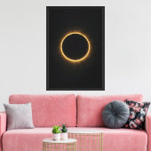 Eclipse Gouden Ring Canvas Afdruk (Insitu (Woonkamer))