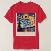 Eclipse in Van Gogh stijl T-shirt (Design voorkant)