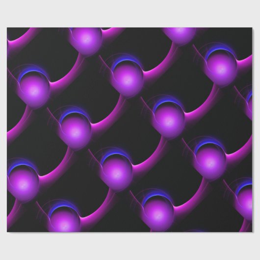 ECLIPSE Levenblauw Paars zwart Cadeaupapier (Vlak)