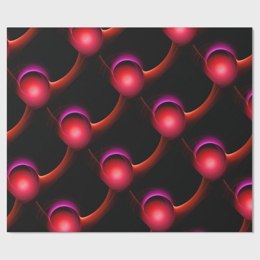 ECLIPSE Levendig zwart rood roze Cadeaupapier (Vlak)