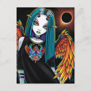 Eclipse Little Rainbow Devil Angel Briefkaart